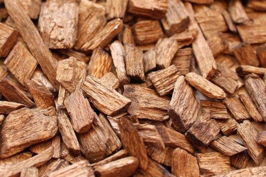 Texture de bois déchiqueté pour le chauffage